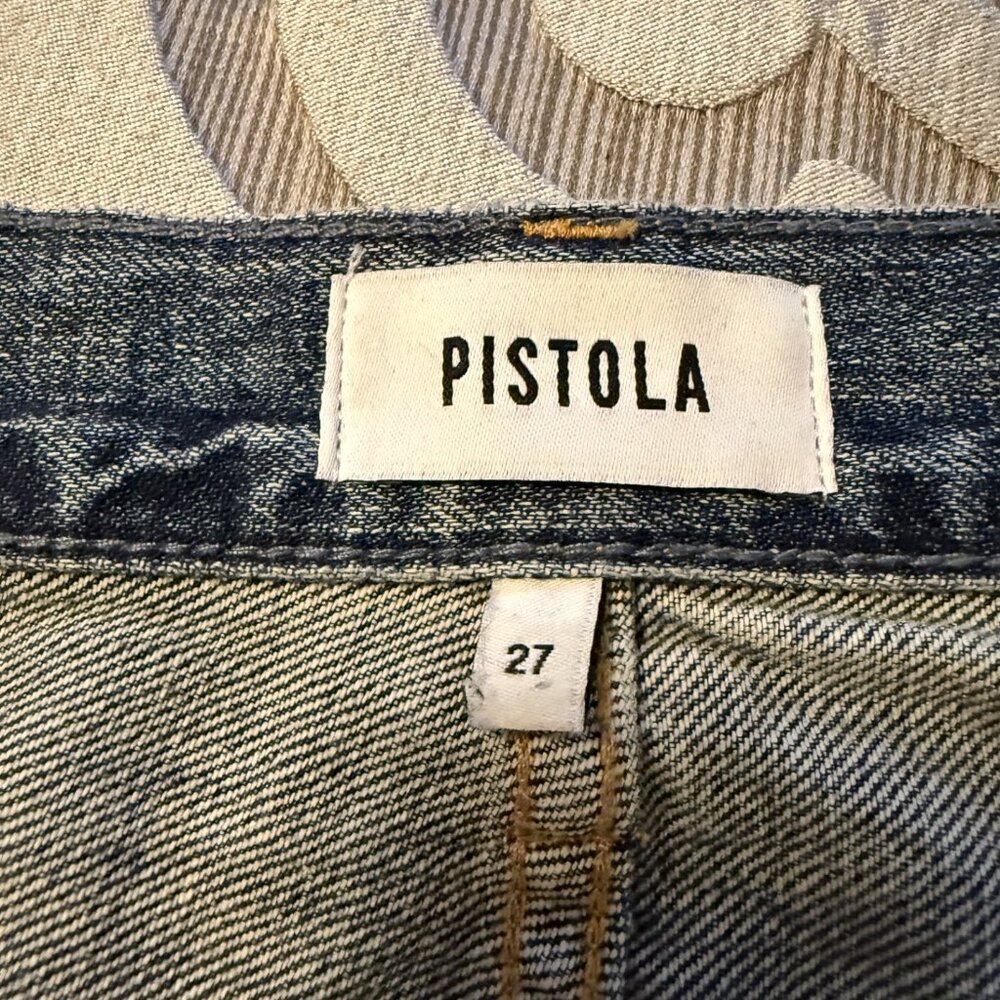 Pistola Womens Stevie High-Rise Wide-Leg Jeans Size 27 Distressed EUC, Worn Once - Picture 6 of 11